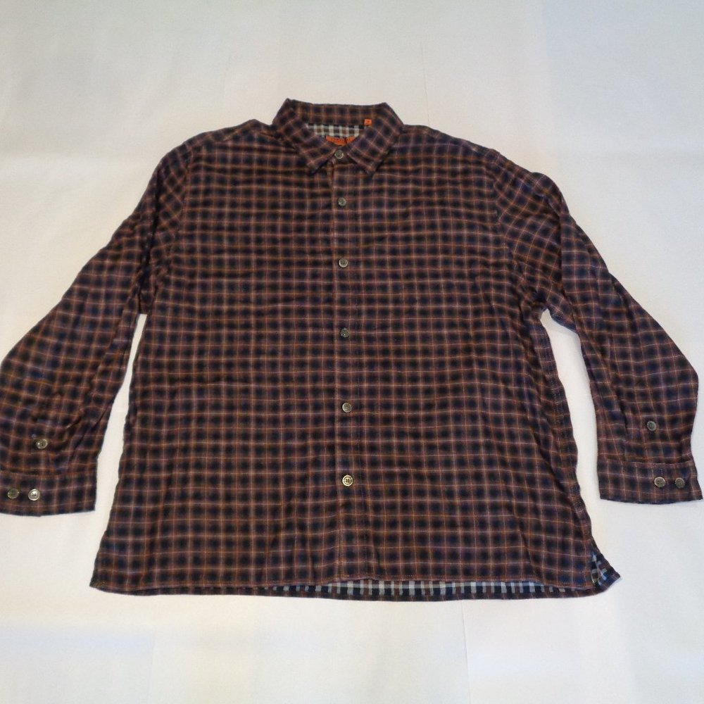 Vertical Robert Comstock Size 2X Plaid New Shirt